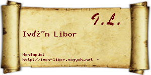 Iván Libor névjegykártya